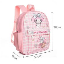 Carregar imagem no visualizador da galeria, Roffatide Cartoon Cinnamoroll All Over Print Checkered Casual Backpack Cute Backpack Travel Bike Rucksack Hiking Backpack Blue