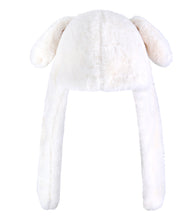 Carregar imagem no visualizador da galeria, Roffatide Anime White Dog Ear Moving Jumping Hat Fluffy Beanie Cap Soft Warm Winter Head Wear Cute Hats for Women