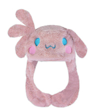 Carregar imagem no visualizador da galeria, Roffatide Anime White Dog Ear Moving Jumping Hat Fluffy Beanie Cap Soft Warm Winter Head Wear Cute Hats for Women