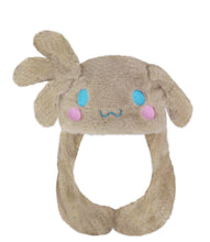 Carregar imagem no visualizador da galeria, Roffatide Anime White Dog Ear Moving Jumping Hat Fluffy Beanie Cap Soft Warm Winter Head Wear Cute Hats for Women