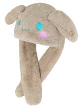 Carregar imagem no visualizador da galeria, Roffatide Anime White Dog Ear Moving Jumping Hat Fluffy Beanie Cap Soft Warm Winter Head Wear Cute Hats for Women