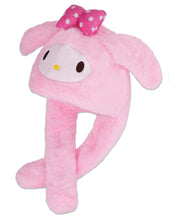 Carregar imagem no visualizador da galeria, Roffatide Anime White Dog Ear Moving Jumping Hat Fluffy Beanie Cap Soft Warm Winter Head Wear Cute Hats for Women