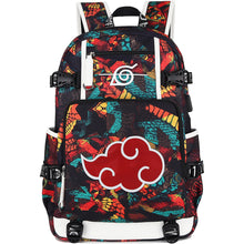 Load image into Gallery viewer, Naruto Akatsuki Red Cloud Backpack