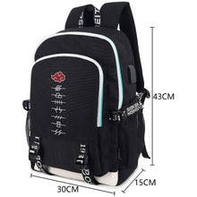 画像をギャラリービューアに読み込む, Naruto Anti-Village Symbols Akatsuki Red Cloud Backpack