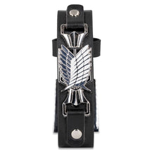 Load image into Gallery viewer, Attack on Titan Faux Leather Wristhand Bracelet