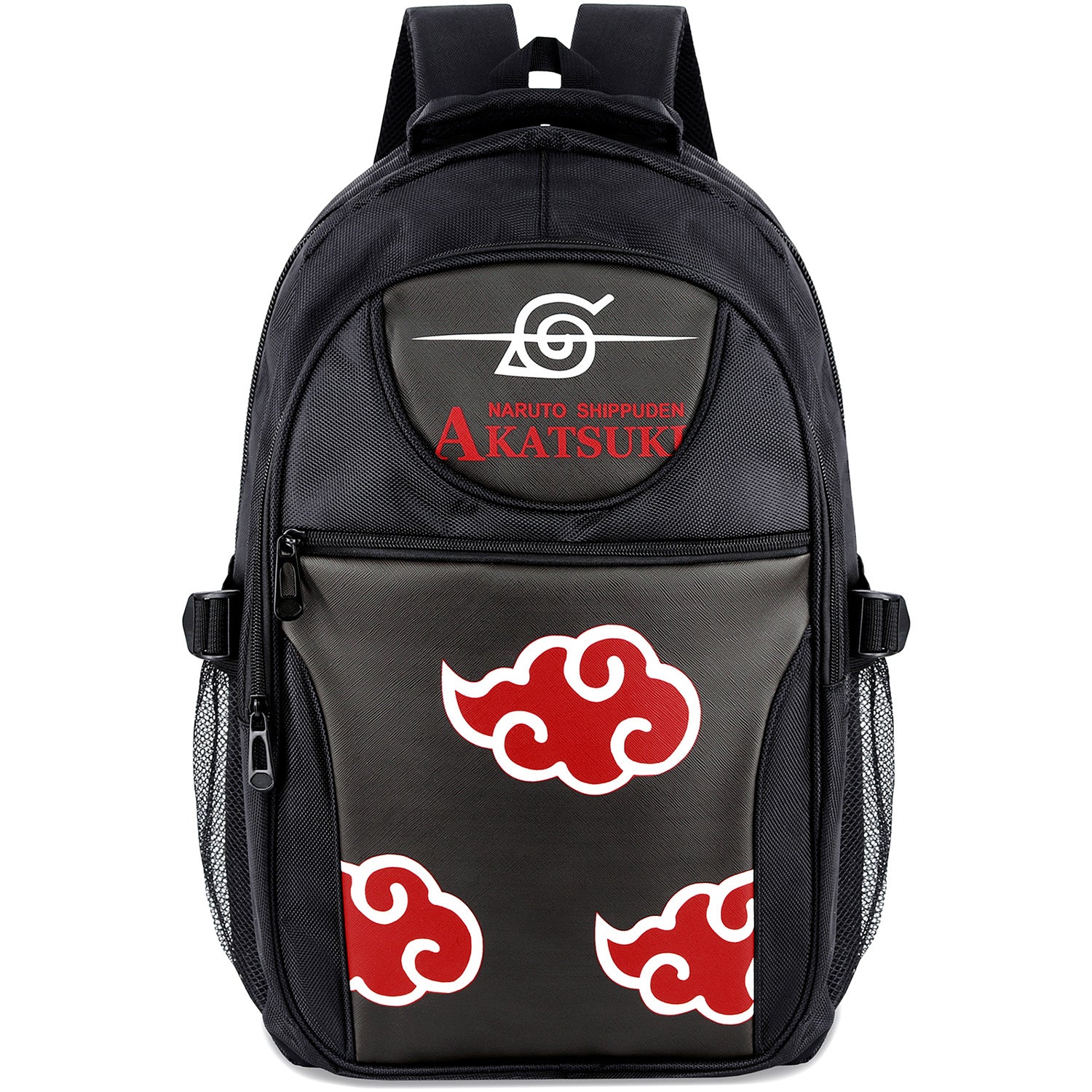 akatsuki mini backpack Naruto Akatsuki Red Cloud Anti Leaf Backpack – Roffatide