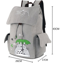 Load image into Gallery viewer, My Neighbor Totoro Canvas Backpack