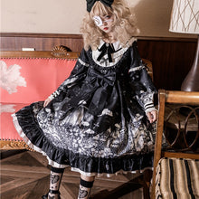 Load image into Gallery viewer, Original design gothic Lolita dark swing dress
