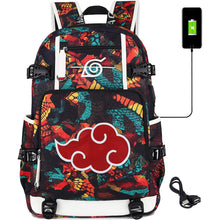 Load image into Gallery viewer, Naruto Akatsuki Red Cloud Backpack
