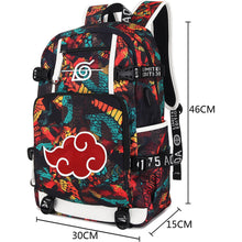 Load image into Gallery viewer, Naruto Akatsuki Red Cloud Backpack
