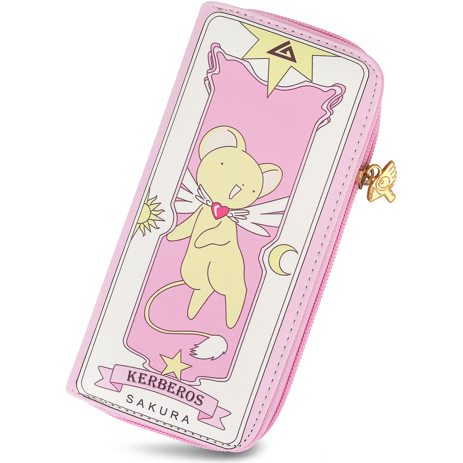 Roffatide Anime Cardcaptor Sakura Mochila Mujer Mochila con Solapa de Cuero Sintético Mochila Bordada Negro Roffatide Anime Cardcaptor Sakura Mochila Mujer Mochila con Solapa de Cuero Sintético Mochila Bordada Negro