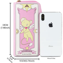 Load image into Gallery viewer, Cardcaptor Sakura Leather Pink Long Wallet
