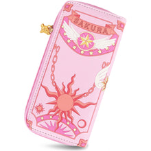 Load image into Gallery viewer, Cardcaptor Sakura Leather Pink Long Wallet
