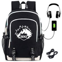 Load image into Gallery viewer, My Hero Academia DEKU LOGO Luminous Backpack
