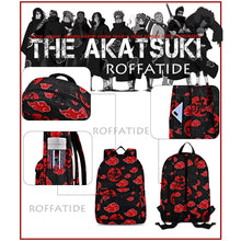 Load image into Gallery viewer, Naruto Akatsuki Red Cloud Laptop Backpack
