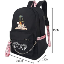 画像をギャラリービューアに読み込む, The Promised Neverland Emma Norman Ray Backpack
