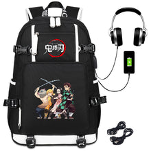 Load image into Gallery viewer, Demon Slayer Printed Laptop Backpack
