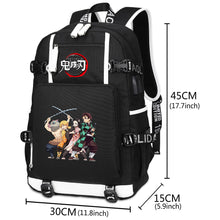 Load image into Gallery viewer, Demon Slayer Printed Laptop Backpack
