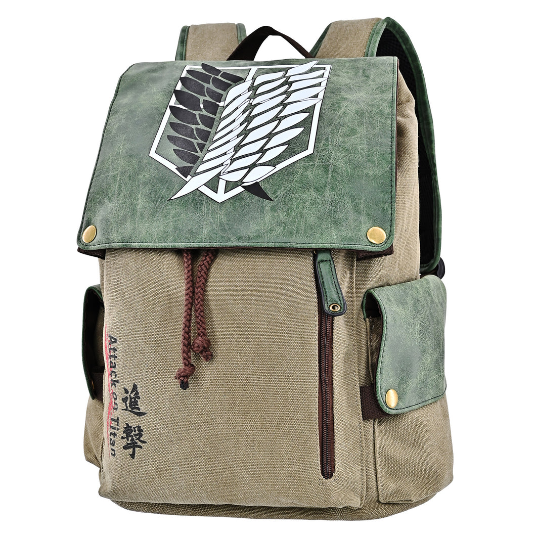 Attack on Titan Backpack Canvas Schoolbag