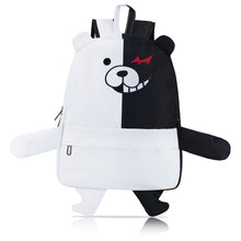 Load image into Gallery viewer, Danganronpa Black White Bear Schoolbag
