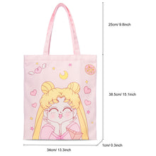 Load image into Gallery viewer, Sailor Moon Canvas Tote Bag
