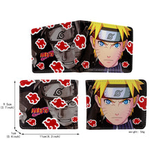 Load image into Gallery viewer, Naruto Akatsuki Red Cloud Uzumaki Wallets
