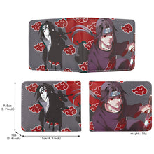 Load image into Gallery viewer, Naruto Uchiha Itachi Red Cloud Anti Leaf Wallets
