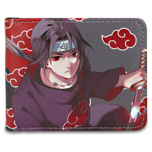 Load image into Gallery viewer, Naruto Uchiha Itachi Red Cloud Anti Leaf Wallets
