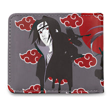 Load image into Gallery viewer, Naruto Uchiha Itachi Red Cloud Anti Leaf Wallets
