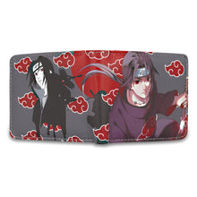 Load image into Gallery viewer, Naruto Uchiha Itachi Red Cloud Anti Leaf Wallets
