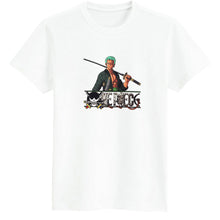 画像をギャラリービューアに読み込む, One Piece Roronoa Zoro Printed T-Shirt
