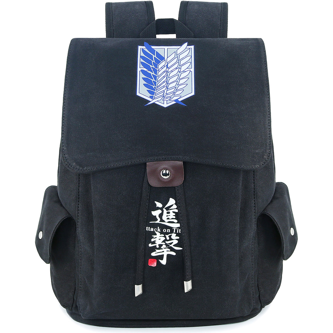 Attack on Titan Canvas Backpack