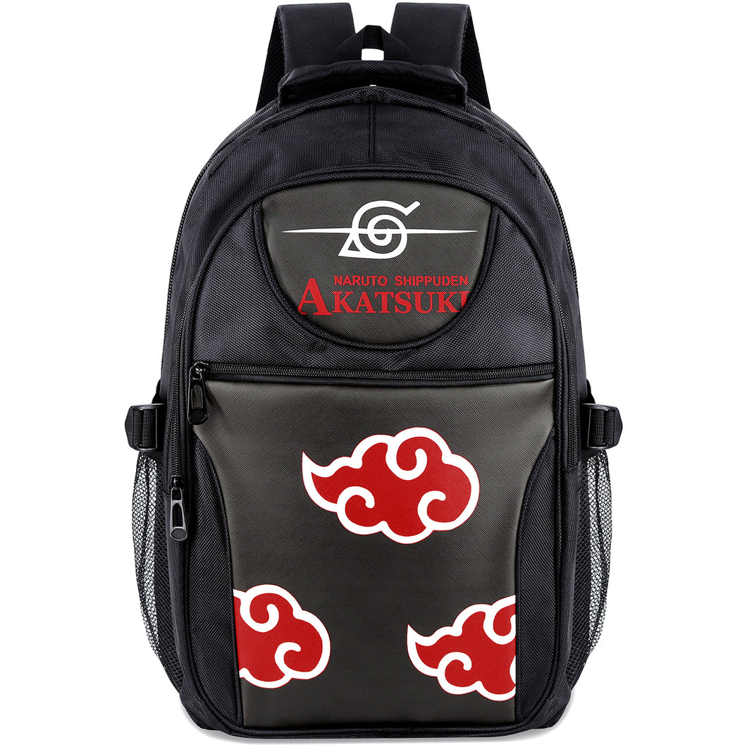 Naruto Akatsuki Red Cloud Anti Leaf Backpack