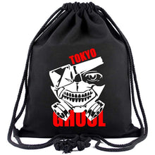 Load image into Gallery viewer, Tokyo Ghoul Ken Kaneki Mask Drawstring Bag
