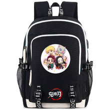 Load image into Gallery viewer, Demon Slayer Printed Backpack
