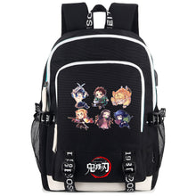 Load image into Gallery viewer, Demon Slayer Printed Backpack
