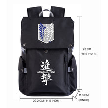 Load image into Gallery viewer, Attack on Titan Laptop Backpack
