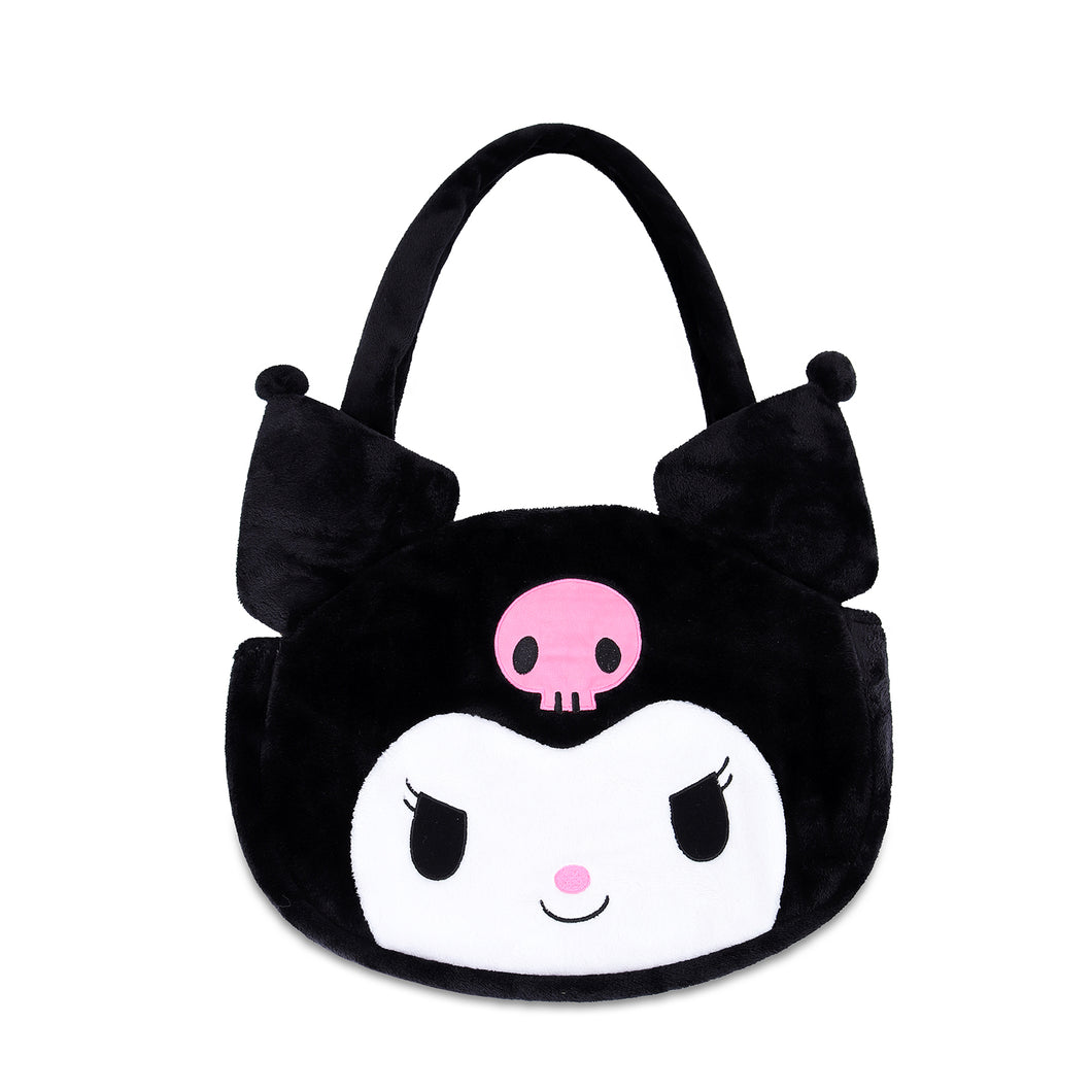 Kuromi Fluffy Plush Shoulder Bag