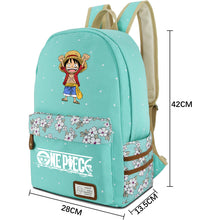 Load image into Gallery viewer, One Piece Luffy Canvas Backpack
