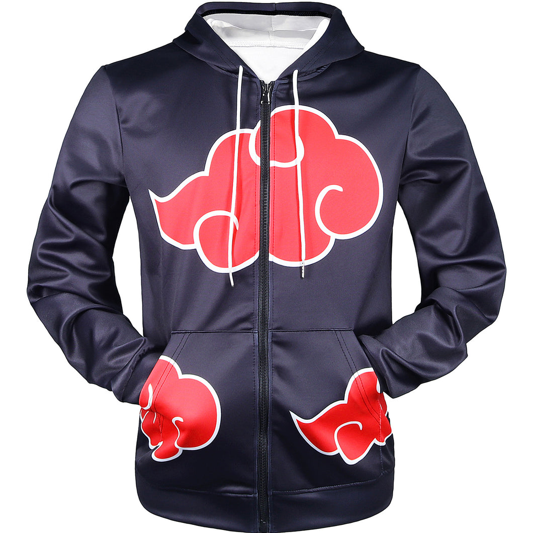 Naruto Akatsuki Cloud Zip-Up Hoodies