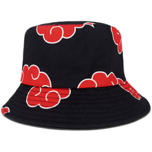 Load image into Gallery viewer, Naruto Akatsuki Red Cloud Bucket Hat
