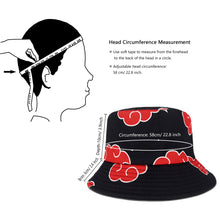 画像をギャラリービューアに読み込む, Naruto Akatsuki Red Cloud Bucket Hat
