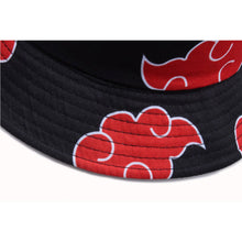 Load image into Gallery viewer, Naruto Akatsuki Red Cloud Bucket Hat
