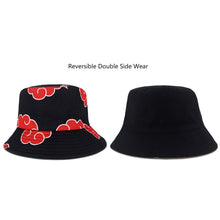 Load image into Gallery viewer, Naruto Akatsuki Red Cloud Bucket Hat
